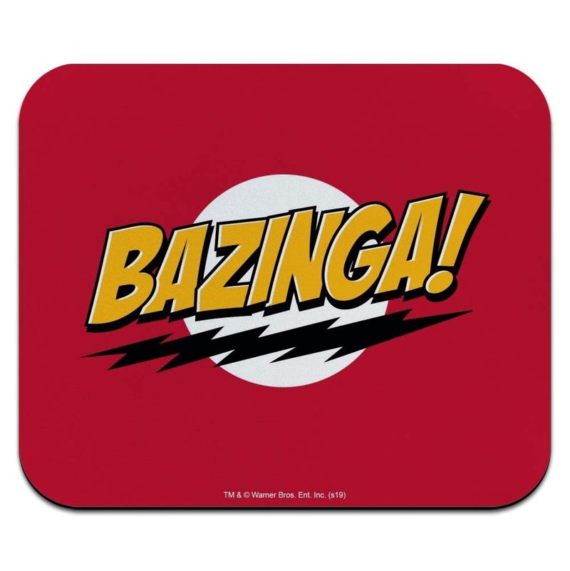 GRAPHICS & MORE The Big Bang Theory Sheldon Bazinga Low Profile Thin Mouse Pad Mousepad - Image 1